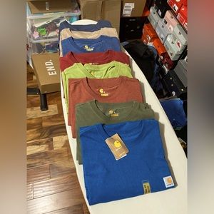 Assorted Bundle of (8) Carhartt Workwear Pocket T-Shirts (Short Sleeve)